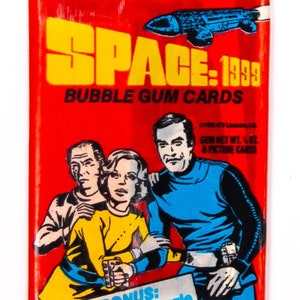 Spazio 1999 Vintage Trading Cards ONE Wax Pack 1976 Donruss