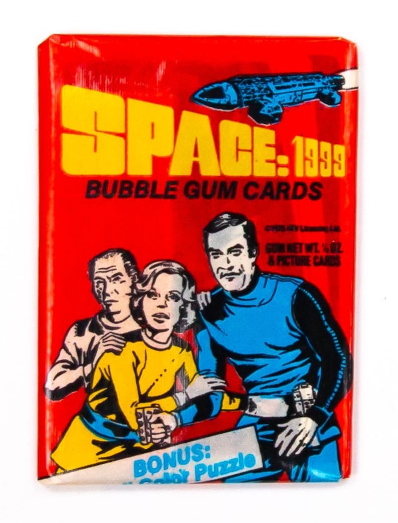 Space 1999 Vintage Trading Cards ONE Wax Pack 1976 Donruss - Etsy