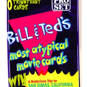 Vintage Bill and Teds Most Atypical Movie Cards Trading Cards ONE Pack 1991 ProSet
