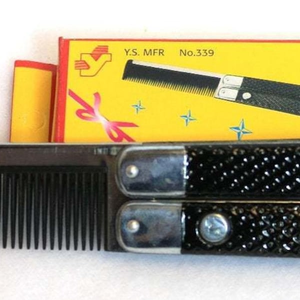 Vintage Folding Pocket Knife Comb Butterfly knife Hipster Gift