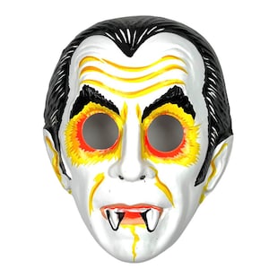 Vintage Collegeville Vampire Dracula Halloween Mask Universal Monsters 1970s Y183