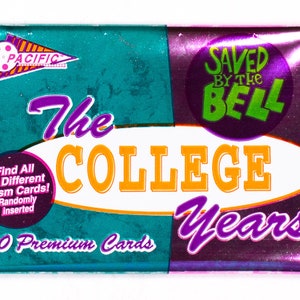 Saved By The Bell College Years Vintage Trading Cards ONE Pack 1994 90er Jahre Cartoon