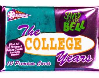 Saved By The Bell College Years Vintage Trading Cards ONE Pack 1994 90s Cartoon