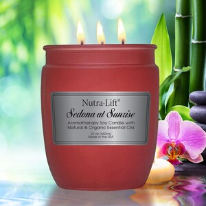 Nutra-Lift® SEDONA at SUNRISE Organic Soy Aromatherapy Candle 22 oz