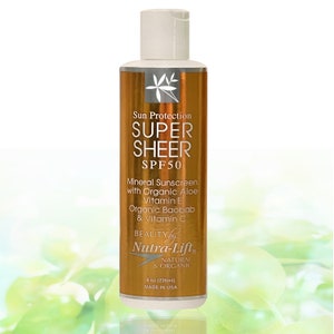 Nutra-Lift® SUPER SHEER Mineral Sunscreen SPF50  8 OZ