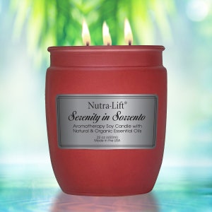 Nutra-Lift® SERENITY in SORRENTO Organic Soy Aromatherapy Candle 22 oz