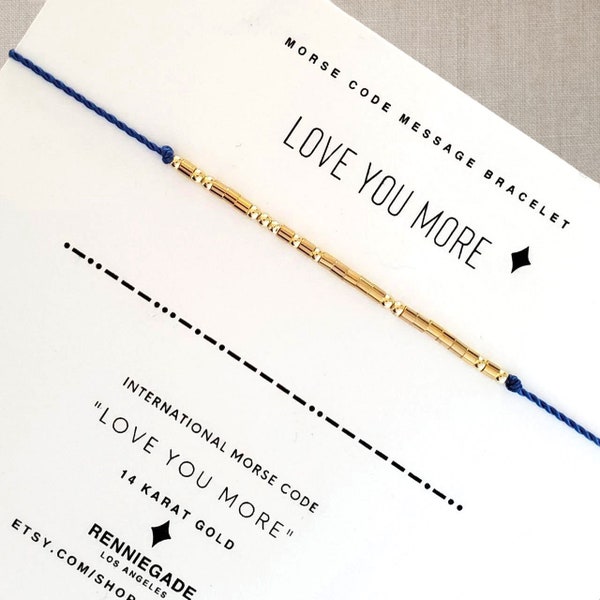 Mens I Love You Bracelet Etsy