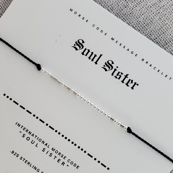 Soul sister in morse code best sale
