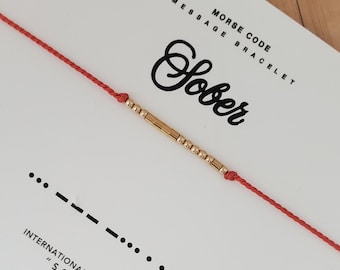 14 kt sobere morsecode armband met verborgen boodschap van 14 karaats goud en sterlingzilver