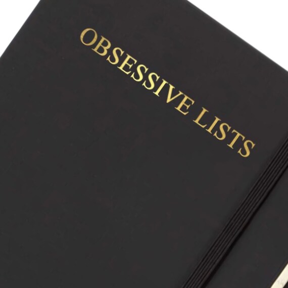 Funny Journal OBSESSIVE LISTS