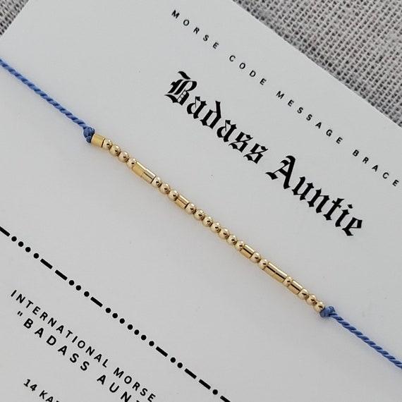 Auntie morse code bracelet best sale