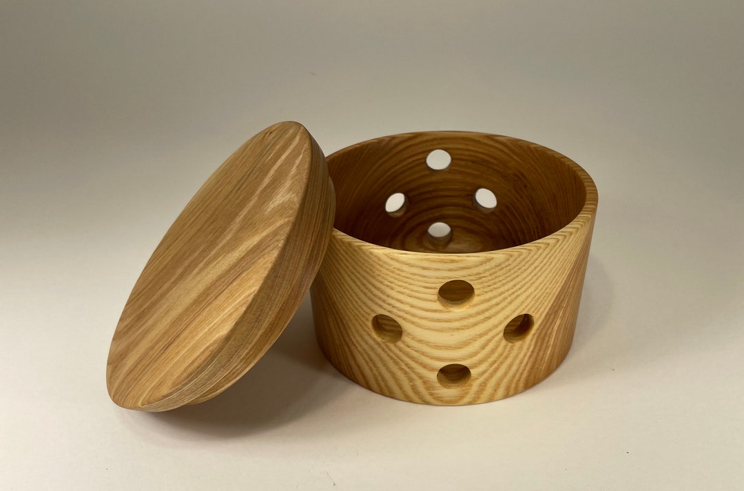 Ash Garlic Cellar Large 5 Diam Ash Wood Garlic Etsy Australia