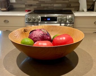 Ash Thin Salad Bowl - medium (11" diam  x 3.75")  thin Ash salad bowl