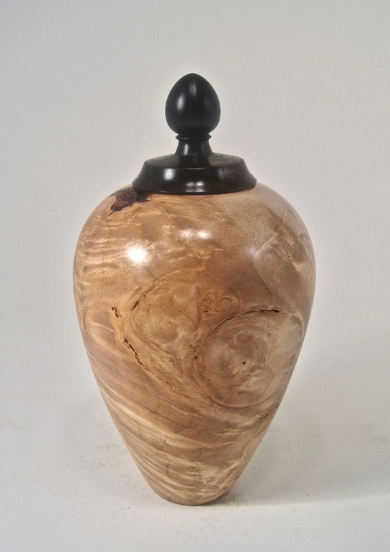 Keepsake Wood Cremation Urn/Pet Cremation Urn in Ebony and