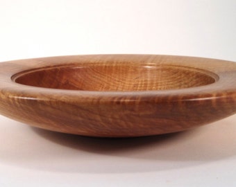 Maple Decorative Bowl - large (14" diam) curly maple shallow bowl/decorative platter