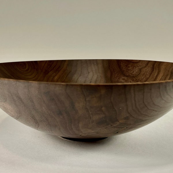 Walnut Salad Bowl - medium (11" diam) thin Black Walnut salad bowl