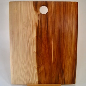 Ash Cutting Board - large (15.5" long x 12.5" wide) multi-coloured Ash cutting board or platter