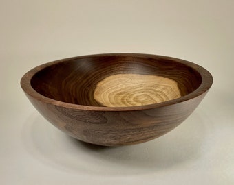 Walnut Salad Bowl - large  (14" diam) Black Walnut salad bowl