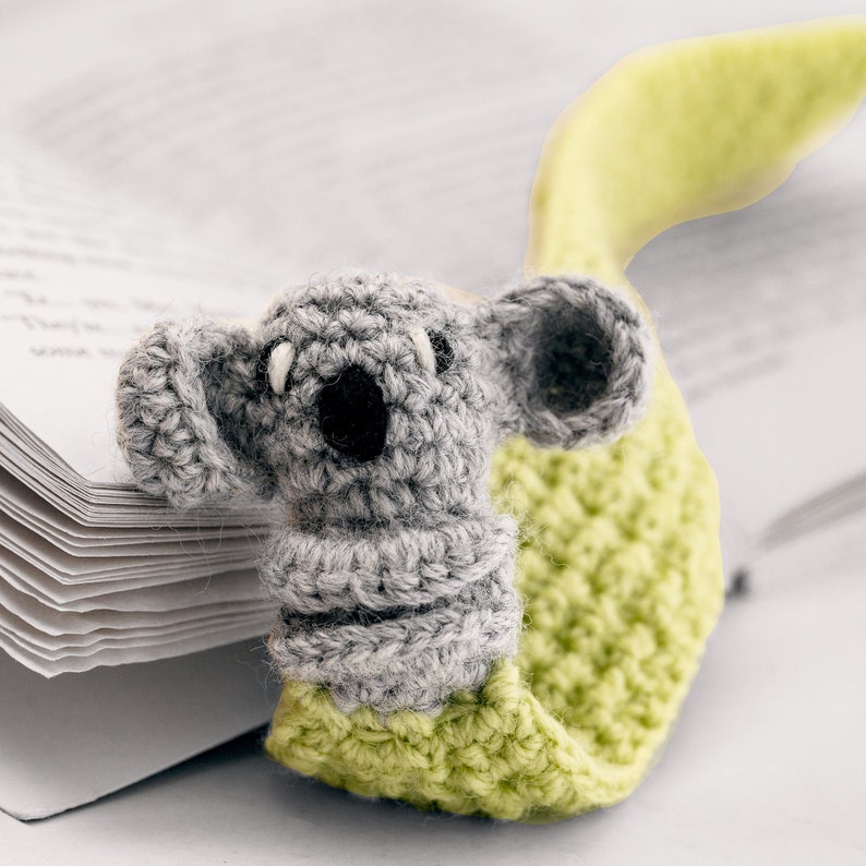 Koala Bookmark Crochet Kids Animal Bookmark. Choose Style can image 1