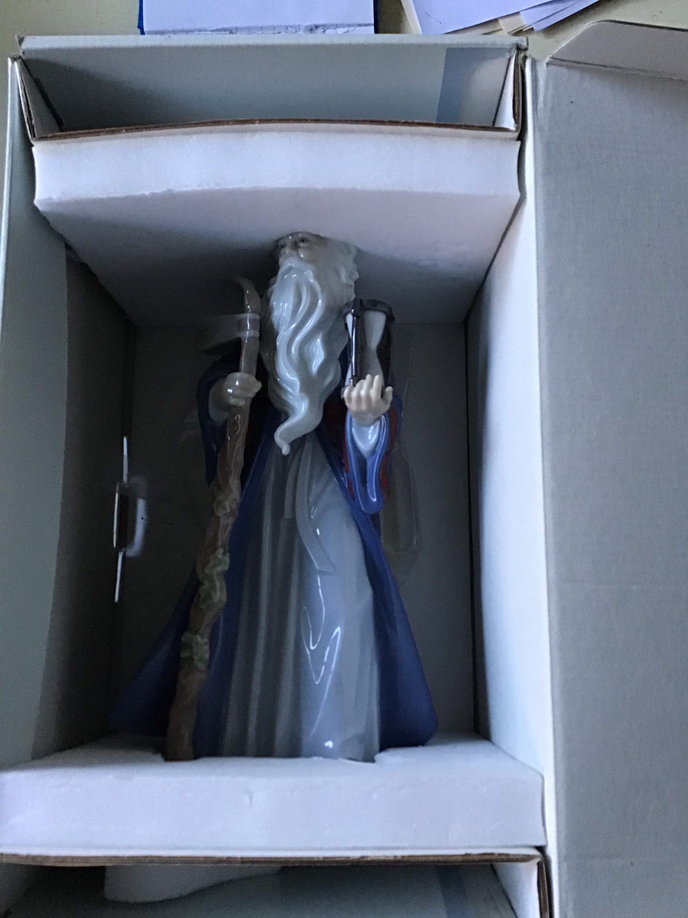 Lladro #6696 “father Time” Great Condition. No Chips, Cracks