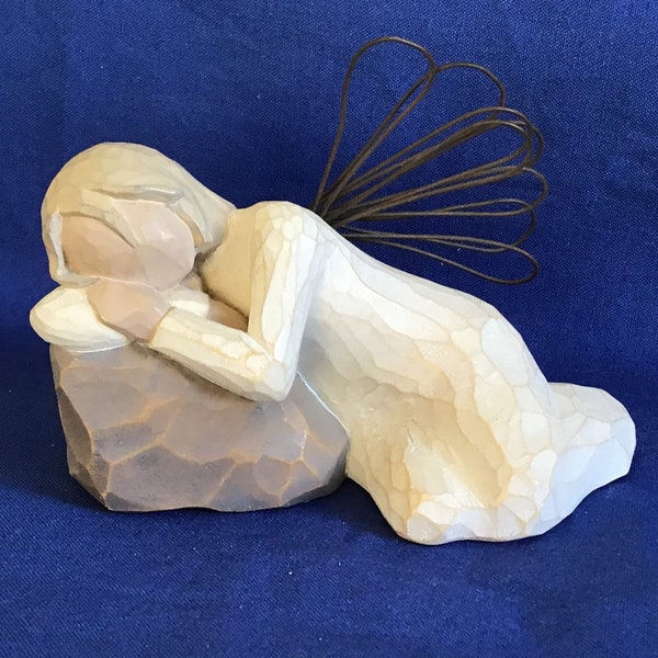 Willow Tree ‘Dreaming Angel’ Figurine by Susan Lordi 2004 Unboxed