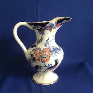 Vintage Masons “Cathay” Design. Blue Floral.  Good Vintage Condition. Collectible.