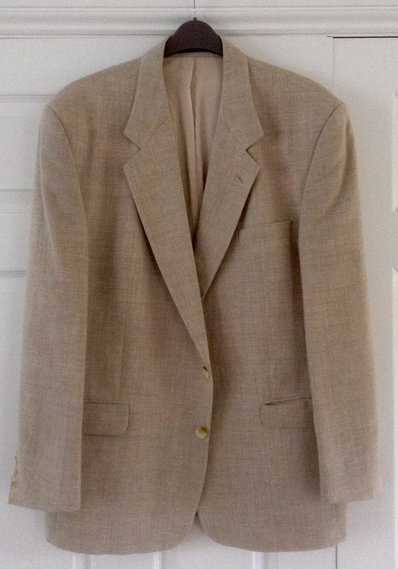 Image of Vintage Men's Jacket By Daks. Era Late 1970's.linen/Polyester.size 46 R