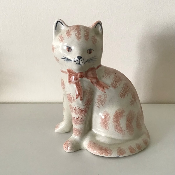 Rye Pottery Classic Marmalade Cat. Highly Collectible.1970”s.