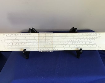 Antique “Thornton” AD050 Log Log Slide Rule. Plus Case. Good Condition.Highly Collectible. Instruction Pamphlet
