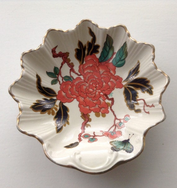 JAMES KENT ジェームスケント　OLD FOLEY　ケーキスタンド　苺 Vintage Staffordshire China James Kent Ltd. Old Foley Strawberry
