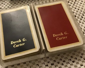 Vintage Playing Card Set. Two Packs Complete. Memorabilia. Era 1950’s. Highly Collectible.