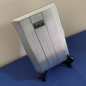 Cigarette Case Silver Tone Metal by Har-Bro. Era 1950&#39;s. Made in England. Boxed. As  New. Collectable.