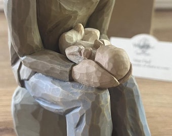Figurine de saule. « Nouveau papa ». Sans boîte. Bon état vintage.