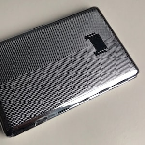 Tallent Mens Cigarette Case. Chrome. Retro. 1960’s. Great condition.  Collectible.