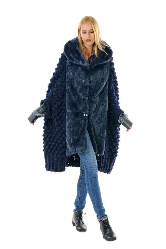 fur lined cape coat