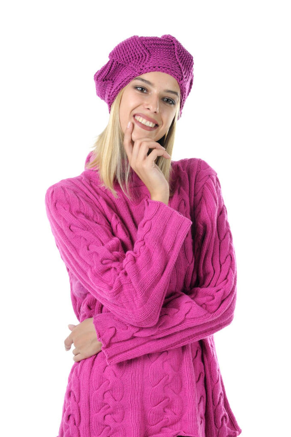 Cashmere Sweater Cable Knit Pullover Jumper/ Handknit Trendy Etsy