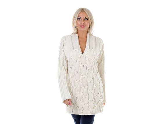 white cashmere dress