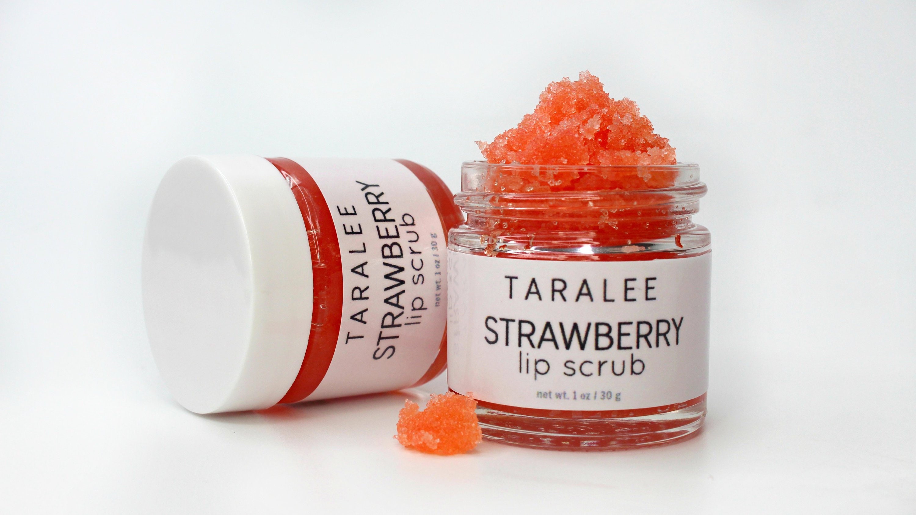 Strawberry Lip Scrub Edible Vegan Lip Scrub Lip Exfoliation Etsy