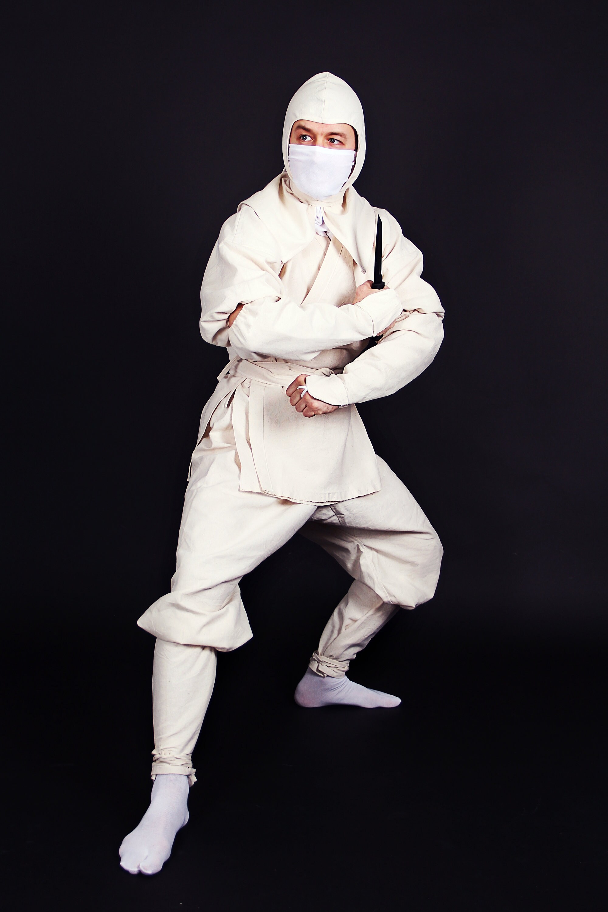 White Ninja costume stylization from 80's Enter the Etsy