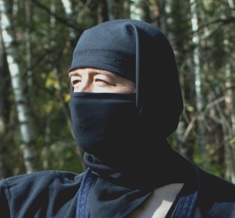 Ninja Mask With Hood fukumenzukin Etsy