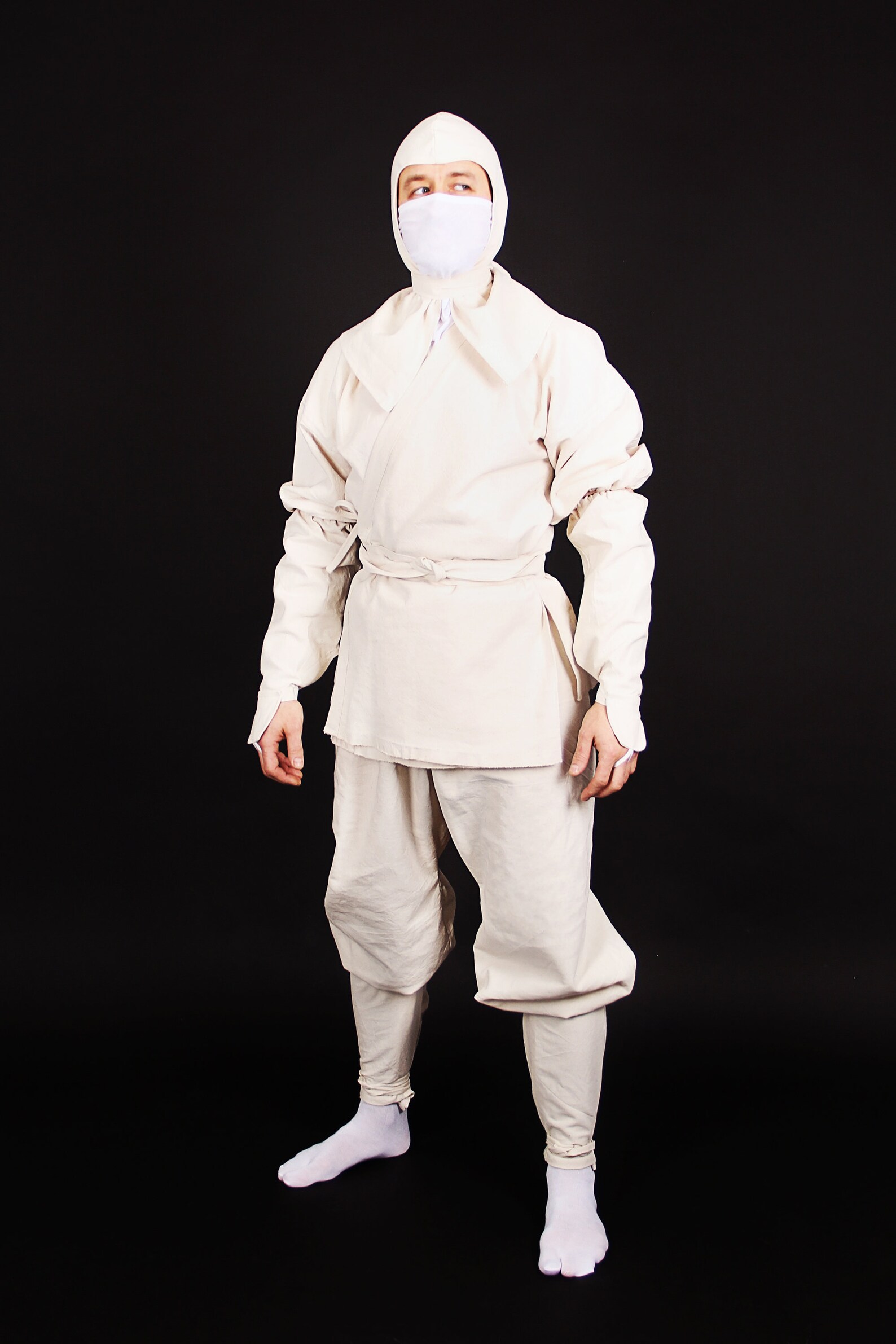 White Ninja costume stylization from 80's Enter the Etsy