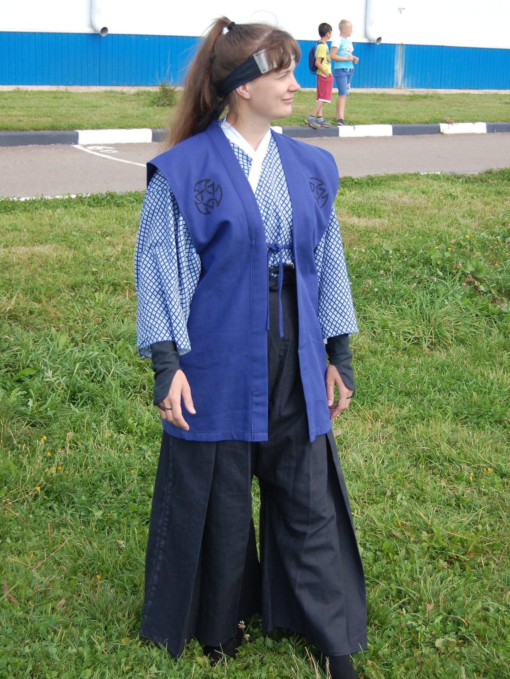 Jinbaori Japanese Surcoat Samurai Vest Etsy