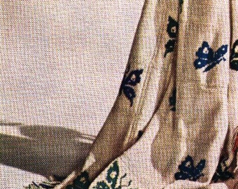 ePattern Vintage Knitting Pattern Butterfly Afghan "Butterflies" 52" x 67"  Instant Download Digital Download Knit Knitted PDF Blanket Cover