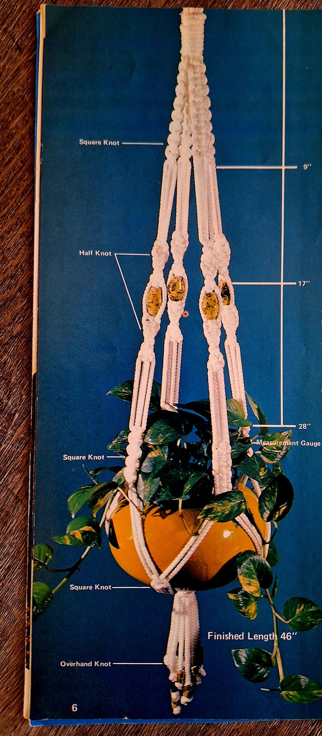 70s Macrame Plant Hanger