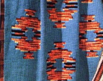 ePattern Vintage Tunisian Afghan Crochet  Pattern "Navajo" 60" X 71" Crochet  Instant Download Pattern Digital Download PDF