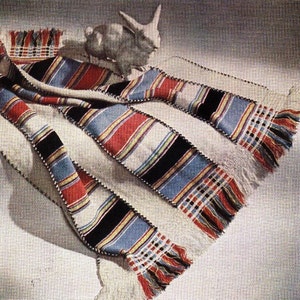 ePattern Modello di maglia vintage afgano &quot;Heirloom&quot; 35&quot; x 44&quot; senza frange - Modello con download immediato, download digitale, coperta lavorata a maglia in PDF