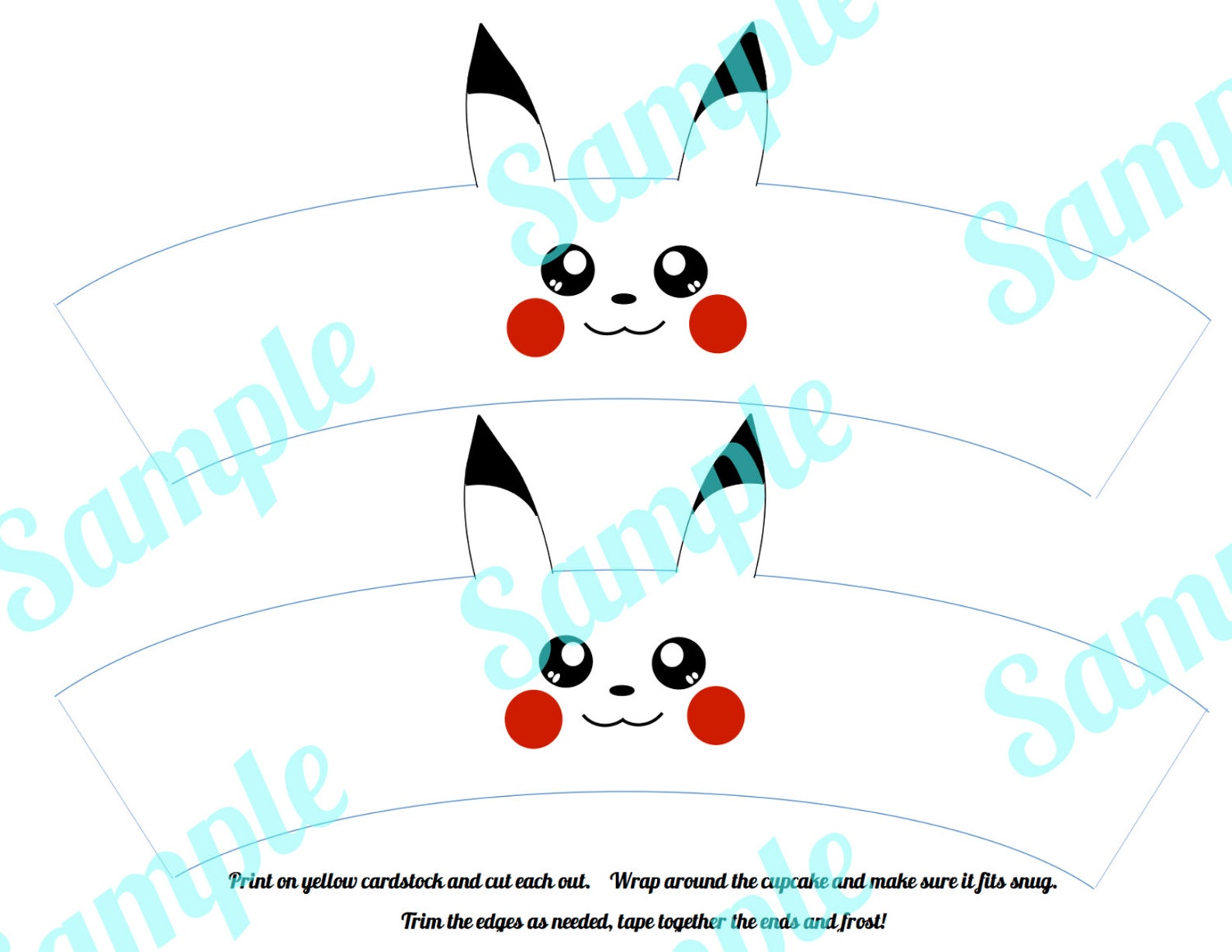 Pokemon Pikachu Inspired Cupcake Wrapper Holder Birthday Etsy