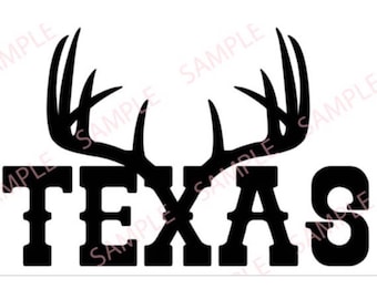 Texas deer antlers jpg, svg png digital file