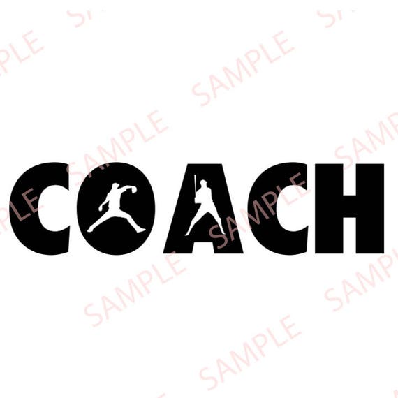 Download Coach Silhouette Baseball Svg Png Digital File Etsy