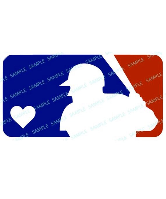 mlb logo with heart